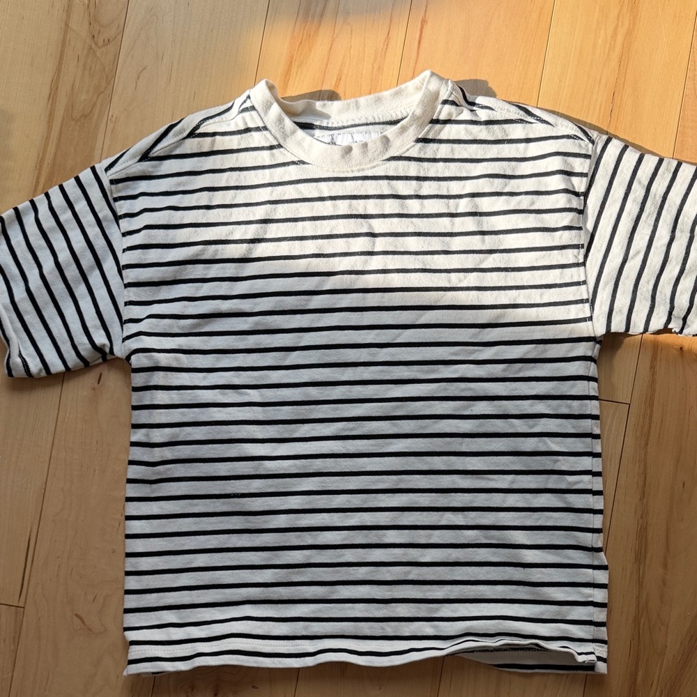 Zara Striped Black and White Kids Shirt